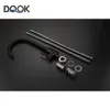 Kitchen Faucets DQOK Black Stainless Steel Mixer Single Handle Hole Faucet Brushed Nickle Sink Tap 221203