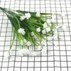 Fleurs décoratives 5 Pack Extérieur Artificielle Faux UV Résistant Plantes Arbustes Pour Intérieur À L'extérieur Suspendu Jardin Porche Maison Décoration De Mariage