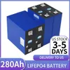 3.2V LIFEPO4 280AH 배터리 새로운 1/4PCS 요트 RV 에너지 저장 DIY 12V 24V 48V US를위한 충전식 LIFEPO4 배티 태양열