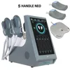 Factory 4 handles EMS NEO Sculpt body shaping EMslim NEO HI-EMT with RF electromagnetic Muscle Stimulator slimming machine for arms and thigh fat burning equipment