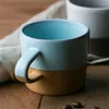 Tasses japonaises rétro tasse à café en céramique créative moderne ménage poterie grossière après-midi tasse à thé bureau Latte petit déjeuner lait