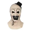 Masques de fête Joker Latex Masque Terrifier Art Le Clown Cosplay Horreur Casque Intégral Halloween Costumes Accessoire Carnaval Props 221202