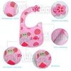 Bibs Burp Cloths 9pcs/set Baby Girl Boy Feeding Waterproof Apron Cartoon Towel Kids Toddler Dinner baberos Bandanas 221203