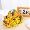 Dekorativa blommor Daisy Bouquet Silk Artificial Flower Autumn Fake For Wedding Home Decoration Family Party Valentine's Crafts Christmas