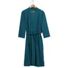 Miłośnicy odzieży domowej Summer waffle Boshrobes Men Men Kobiety ssą wodę Kimono Nightgowns Spa Size Spa szat 3xl 221202