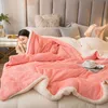 Bedding Sets Shaggy Fuzzy Furi Winter Warm Blanket Office Office Fluffy Plaid Sofá Capa de cama Fazenda Estudante Casa 221206