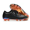 Phantom Ultra Venom FG voetbalschoenen Hoge enkel voetbalschoenen Firm Ground Cleats Outdoor zwart oranje goud