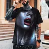 Erkek Tişörtleri 3D Baskı T-Shirt Küçük Elf Şeytan Tarz Tasarım Moda Giysileri Erkek Kadınlar Rahat Nefes Alabilir Mürettebat Boyun