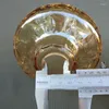 Ljuskrona kristall 2 st/parti 120x40mm europeisk stil lampa bärnstensarm blomma skålbricka belysningstillbehör
