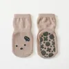 Cartoon Animal Baby Socks for Boy Girl Winter Spring Soft Anti Sild Solded Noworodka
