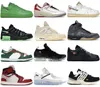 Ny av 1 Autentiska Chicago Red Shoes Presto 90 Blazer Low '07 MOMA Black Metallic Silver MCA Blue Unc Brooklyn White Pine Green Dunks Men Women Sport Sneakers