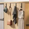 Haken ruimte aluminium garderobe deur punch-vrije keuken rug haak badkamer handdoek hanger lade kast huis gadgets