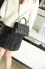Original Echsenleder -Leder -Griff -Schulterkettenbeutel 23 cm Frauen Kaviar Crossbody Messenger Flaps Bags Designer Handtaschen Gold Silber Hardware mit Schachtel 10A Qualität