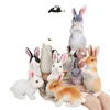 시뮬레이션 kawaii 긴 귀 현실적인 토끼 봉제 장난감 장난감 같은 동물 박제 된 인형 장난감 아이를위한 여자 생일 선물 방 장식