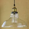 Pendant Lamps Loft Vintage Industiral Lights With Glass Lampshade Iron E27 Retro Hang Lamp Living Room Decoration Luminaire Suspension