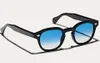 Kvalitet Johnny Depp Retro Solglasögon MOS Gradient UV400 HD Glasögon 49 46 44 Pure-Plank NY OCCHIALI DA SOLE Goggles Fullset Design Pu Case
