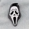 Brosches Halloween Horror Face Emamel Pin Bag Lapel Pins Tecknad coola märken på ryggsäck Dekorativa smycken Presenttillbehör