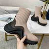 2022 디자이너 Louiseity Lon Medium and Short Nude Black Boots Viutonity Pointy Heel Boots KKX