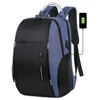 swobodny plecak mężczyźni anty-kradzież 22L USB Travel Bagpack 15,6-calowy laptopa Business Men Wodoodporne szkolne studenci na świeżym powietrzu