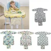 Bibs Burp Cloths born Long Sleeve Bib Coverall with Table Cloth Cover Baby Dining Chair Gown Waterproof Saliva Towel Apron Food Feeding 221203