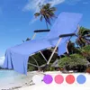 Chair Covers Lounge Towel Beach Microfiber Pool Patio Cover With Pockets Holidays Sunbathing Quick Drying Towels 73x210 CM