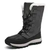 Botas 2022 Nuevos hombres de invierno Flmo Fuerz de peluche Botas de nieve Men Tobillo Calidad de motocicleta casual Boot impermeable Men039s Boots Big 4060017