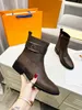 Autumn winter boots woman Thick soled Trainers Travel Metal belt buckle Zipper boot Soft lady Flat Casual designer shoe leather women shoes Large size 35-42 with box
