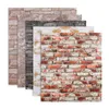 Andra dekorativa klisterm￤rken 10st 3D Brick Wall Sticker DIY Papper f￶r vardagsrum sovrum tv -vattent￤tt sj￤lvadhesiv skumplast 221203