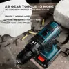 Ny stil 21V 16.8V 12V Electric Cordless Skruvmejsel 3 Funktioner Trådlös Impact Drill Mini Litium Batteriladdning Hand