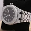 Orologi da polso mezzo ghiacciato personalizzano l'orologio da uomo di lusso con diamanti fatto a mano produttore di gioielli VVS1 orologio con diamantiGGTU