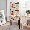 Chair Covers Stretch Cover Halloween Pumpkin Ghost Pattern Elastic For Dining Room Spandex Material Seat Wedding