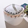 Soup Stock Pots Bone china Champs Elysees ball soup pot product basin bowl square large ceramic tableware with cover 221203