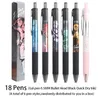 One Piece Gel Pen Quick Dry Black Ink 0,5 мм аниме мультфильм случайные поставки подписывают канцелярские товары школьные принадлежности