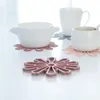 الحصير الطاولة 1pcs مطاطية trivet حصيرة الحرارة العازلة عجل وعاء زهرة الأزهار