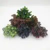 装飾的な花人工植物の花の花束プラスチックシミュレーション28ヘッドウェディングパーティーのための蓮の芝生草の家の装飾の小道具