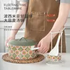 Soep Bouilles Potten Boheemse stijl Binaurale overdekte Soep Bowl Keramische soeppot Grote ramen bowl