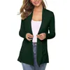 Women's Knits Autumn Cardigan Female Solid Ladies Long Sleeve Casual With Pocket Spring Cardigans Outwear