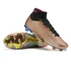 2022 Chaussures de football Zoom Mercurial Superfly IX Elite FG Crampons baskets de sport Haute Cheville Hommes Bottes de football en plein air