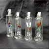 Glass pipes bubbler oil rig Glass bongs Double bottom Dolphins flat pot 10mm