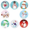 Gift Wrap Christmas Sealing Sticker 1 Inch Thank You Design Love Diary Scrapbook Holiday Decoration Label 50-500 Pieces.