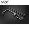 Kitchen Faucets DQOK Black Stainless Steel Mixer Single Handle Hole Faucet Brushed Nickle Sink Tap 221203