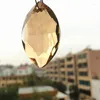 Ljuskrona kristall 50st/parti 38mm k9 marquis champagne suncatcher fasetterad spetsig oval h￤nge gl￤nsande glaslampa delar