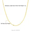 Chains Mens Women Unisex . Yellow Gold Filled Thin Necklace Link Chain