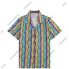 2022 Europe Mens T Shirts Itali￫ Spring Summer Men Hawaii Beach Casual Shirt Cool Hip Hop Korte Mouw Kleurbrief Printontwerper T -shirt