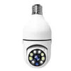 E27 Base Bulbos IP câmeras 1080p Sistema de segurança doméstica Smart Sistema remoto Visualização Mini Vigilância sem fio HD 360 Visualização de rede Wi -Fi Luzes de lâmpada Câmera