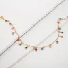 Collier de perles colorées bohème pour femmes breloques gland clavicule chaîne Chockers collier fait main bijoux cadeaux