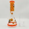2022 10 pollici 3D Bee vetro spesso Bong Pipa ad acqua Narghilè Becher Tabacco da fumo Gorgogliatore Tubi di fumo Bong Bottiglie Catcher di ghiaccio