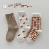 Leggings Collants 3 paires beaucoup Enfants Chaussettes Bébé Garçons Filles Mignon Ours Lapin Imprimer né Toddler Enfants Anti Slip Floor Sockings 221203