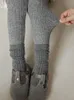 Legginsy rajstopy solidne dziewczynki swobodne spodnie dzieci spodnie bawełniane dziewczyny żebrowane miękkie wygodne dzieci maluch długi 221203