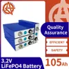 Lifepo4 batterie 3.2V 105AH 100AH Rechargeable Lithium fer Phosphate cellule bricolage 12V 24V 48V RV bateau système solaire chariot de Golf